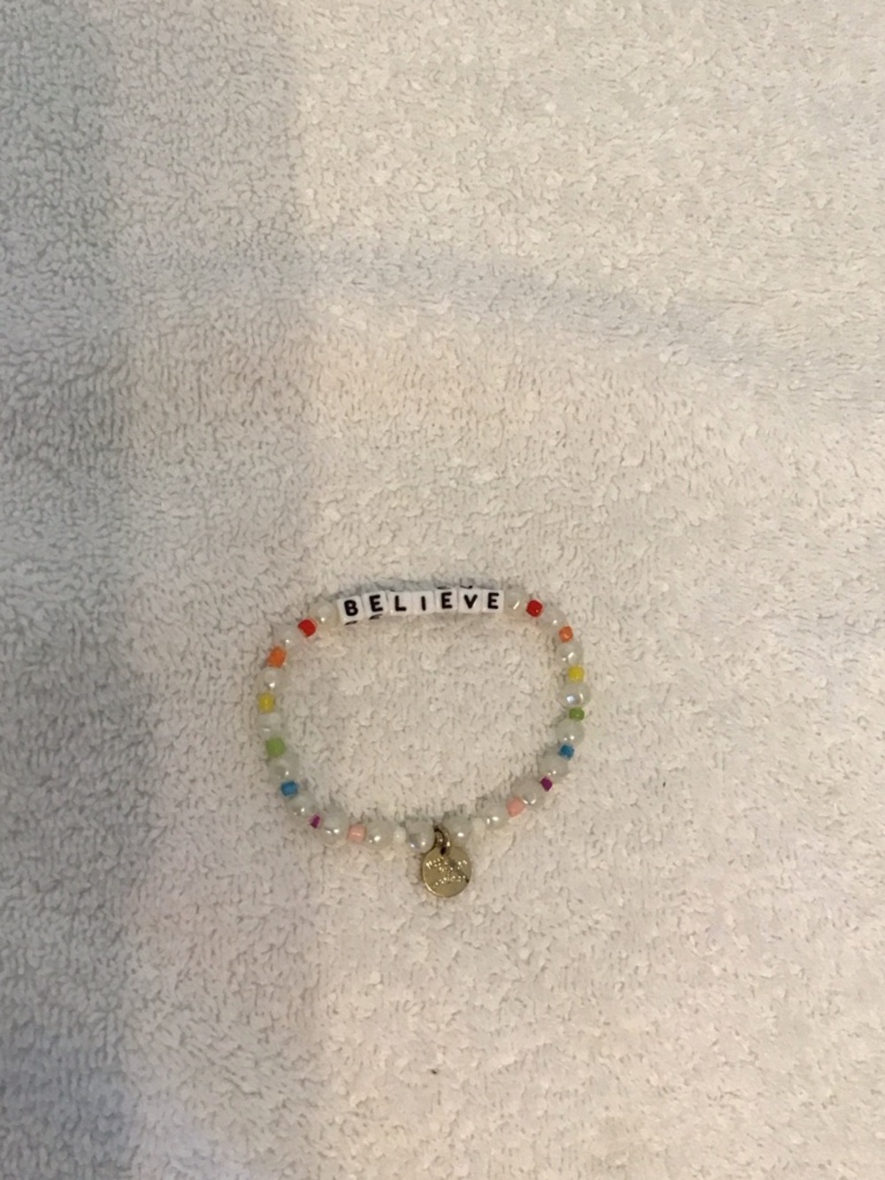 Believe Beaded Stretch Bracelet - Multicolor
